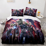 Avengers Cosplay Bedding Set Duvet Cover Comforter Bed Sheets - EBuycos