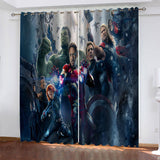 Avengers Curtains Cosplay Blackout Window Drapes Room Decoration - EBuycos