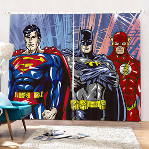 Avengers Curtains Cosplay Blackout Window Drapes for Room Decorations