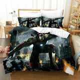 Avengers Ironman Captain America Bedding Set Duvet Cover Bed Sheets - EBuycos