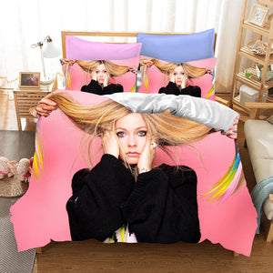 Avril Ramona Lavigne Bedding Set Quilt Duvet Covers Bed Sheets Sets - EBuycos