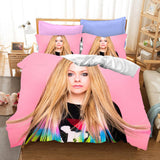 Avril Ramona Lavigne Cosplay Bedding Set Duvet Cover Bed Sheets Sets - EBuycos