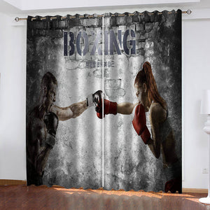 BOXING Curtains Cosplay Blackout Window Drapes Room Decoration - EBuycos