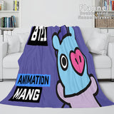 BT21 Cosplay Flannel Blanket Throw Comforter Soft Bedding Sets - EBuycos