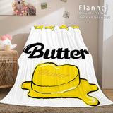 BTS Butter Cosplay Flannel Blanket Throw Comforter Bedding Sets - EBuycos