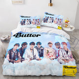 BTS Butter Cosplay Bedding Sets Soft Duvet Covers Comforter Bed Sheets - EBuycos