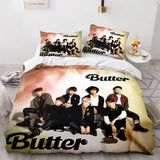 BTS Butter Cosplay Bedding Sets Soft Duvet Covers Comforter Bed Sheets - EBuycos