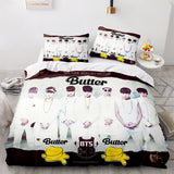 BTS Butter Cosplay Bedding Sets Soft Duvet Covers Comforter Bed Sheets - EBuycos