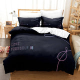 BTS Cosplay 3 Piece Bedding Sets Duvet Covers Bed Sheets - EBuycos