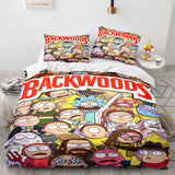 Backwoods Rick and Morty Cosplay 3 Piece Bedding Duvet Cover Sets - EBuycos