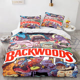 Backwoods Rick and Morty Cosplay 3 Piece Bedding Duvet Cover Sets - EBuycos
