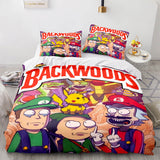 Backwoods Rick and Morty Cosplay 3 Piece Bedding Duvet Cover Sets - EBuycos