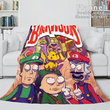 Backwoods Rink Super Soft Flannel Blanket Fleece Throw Blanket Sets - EBuycos