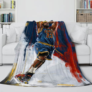 Basketball Team Flannel Fleece Throw Cosplay Blanket Halloween Comforter Set - EBuycos