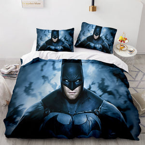 Batman Cosplay Full Bedding Set Duvet Cover Comforter Bed Sheets - EBuycos