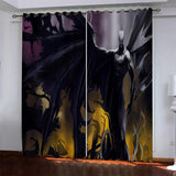 Batman Pattern Curtains Blackout Window Drapes