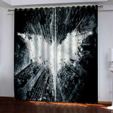Batman Pattern Curtains Blackout Window Drapes