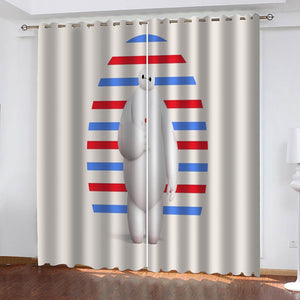 Baymax Curtains Blackout Window Drapes
