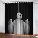 Baymax Curtains Blackout Window Drapes
