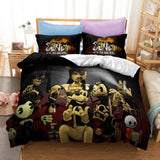 Bendy And The Ink Machine Cosplay Bedding Set Duvet Cover Bed Sheets - EBuycos