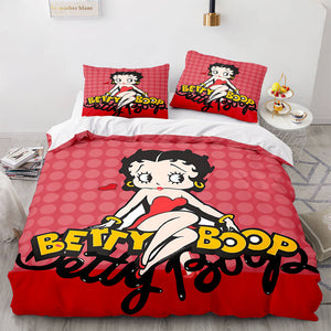 Betty Boop Cosplay Bedding Sets Duvet Covers Comforter Bed Sheets - EBuycos