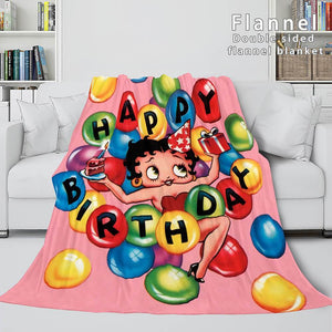 Betty Boop Flannel Fleece Blanket - EBuycos