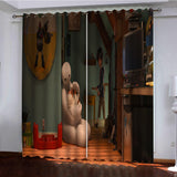 Big Hero 6 Curtains Pattern Blackout Window Drapes