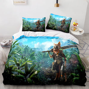Biomutant Cosplay Bedding Set Duvet Cover Comforter Bed Sheets - EBuycos