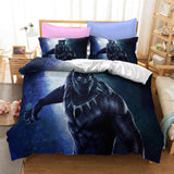 Black Panther Cosplay Bedding Set Duvet Cover Quilt Bed Sheets Sets - EBuycos