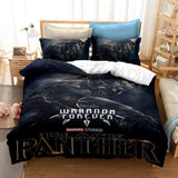 Black Panther Cosplay Bedding Set Duvet Cover Quilt Bed Sheets Sets - EBuycos