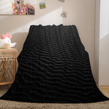 Black and White Flannel Fleece Throw Cosplay Blanket Comforter Sets - EBuycos