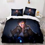 Blackwatch Mercy Overwatch Cosplay Bedding Set Duvet Covers Bed Sheets - EBuycos