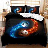 Boys Football Bedding Set Soccer Ball Duvet Cover Quilt Bed Linen Sets - EBuycos