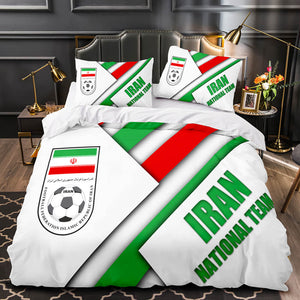 CBF Brazil France Football Team Bedding Set Duvet Covers Bed Sheets - EBuycos