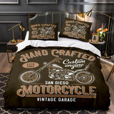 Caferacer Motorcycle Bedding Set Quilt Cover Without Filler