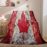 Famous Country National Flag Flannel Fleece Throw Blanket Bedding Sets - EBuycos