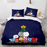 Cartoon BT21 BTS Bedding Set Quilt Duvet Cover Bedding Sets - EBuycos
