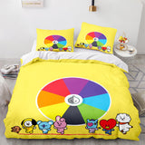 Cartoon BT21 BTS Bedding Set Quilt Duvet Cover Bedding Sets - EBuycos