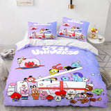 Cartoon BT21 Bedding Set Throw Quilt Duvet Cover Bedding Sets - EBuycos