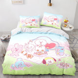 Cartoon BT21 Bedding Set Throw Quilt Duvet Cover Bedding Sets - EBuycos