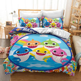 Cartoon Baby Shark Cosplay Bedding Set Duvet Covers Bed Sheets Sets - EBuycos