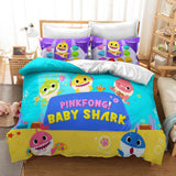 Cartoon Baby Shark Cosplay Bedding Set Duvet Covers Bed Sheets Sets - EBuycos