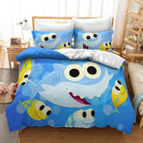 Cartoon Baby Shark Cosplay Bedding Set Duvet Covers Bed Sheets Sets - EBuycos