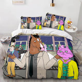Cartoon BoJack Horseman Bedding Set Quilt Duvet Cover Bedding Sets - EBuycos