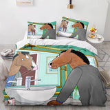 Cartoon BoJack Horseman Bedding Set Quilt Duvet Cover Bedding Sets - EBuycos
