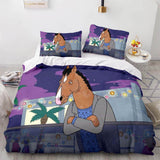 Cartoon BoJack Horseman Bedding Set Quilt Duvet Cover Bedding Sets - EBuycos