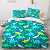 Cartoon Dinosaur Cosplay 3 Piece Bedding Sets Duvet Covers Bed Sheets - EBuycos