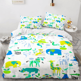 Cartoon Dinosaur Cosplay 3 Piece Bedding Sets Duvet Covers Bed Sheets - EBuycos