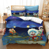 Cartoon Doraemon Cosplay Bedding Set Duvet Covers Comforter Bed Sheets - EBuycos