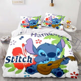 Cartoon Lilo and Stitch Cosplay Bedding Set Duvet Cover Bed Sheets Sets - EBuycos
